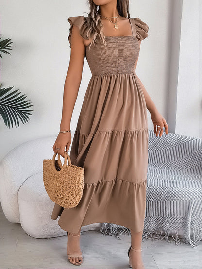 Elegant Sophie Laurie Sleeveless Midi Summer Dress