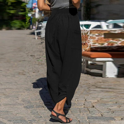 Relaxed Fit Sophie Laurie Cotton Casual Pants