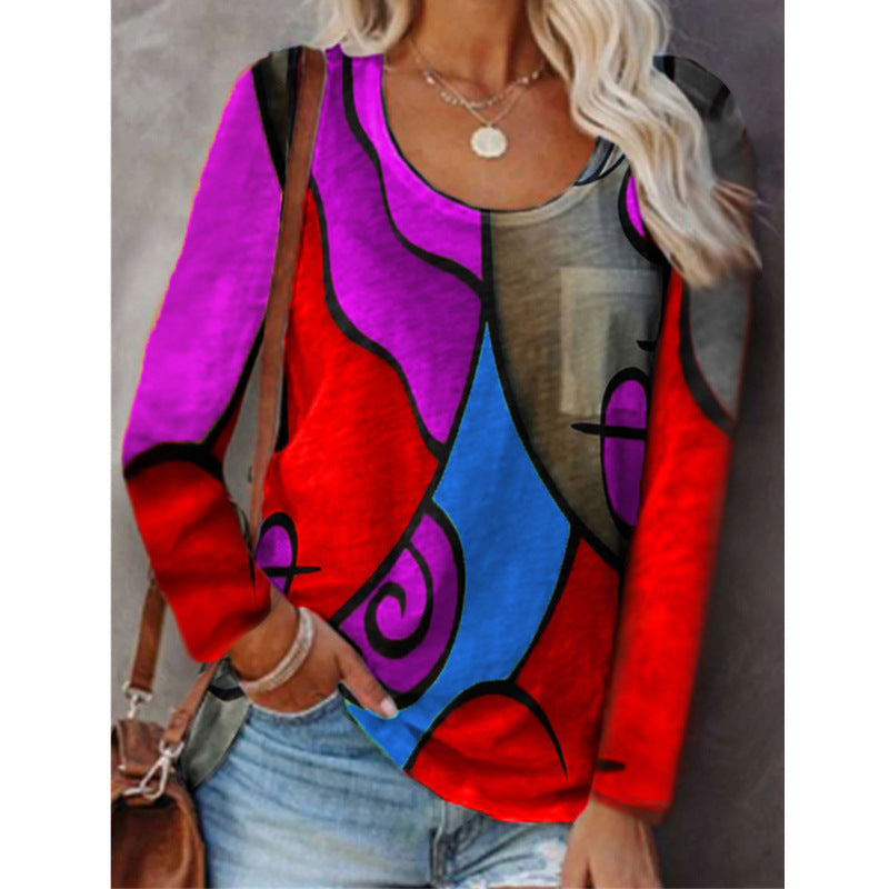 Colorblock Long Sleeve Top by Sophie Laurie