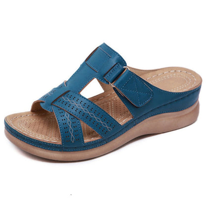 Vintage Wedge Sophie Laurie Slip-On Ladies Sandals