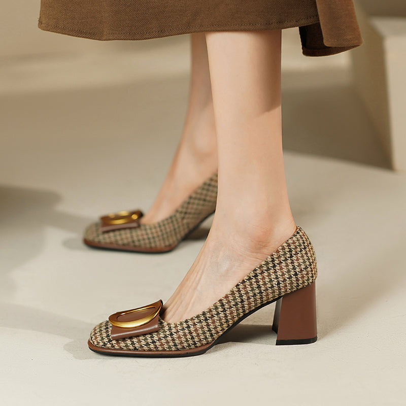 Chic Bow Metal Heels by Sophie Laurie