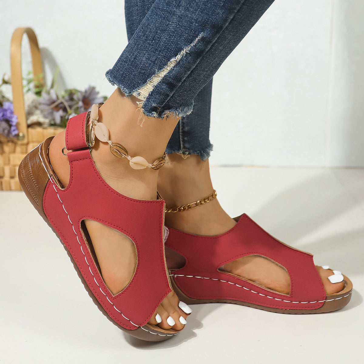 Comfort Wedge Sandals by Sophie Laurie