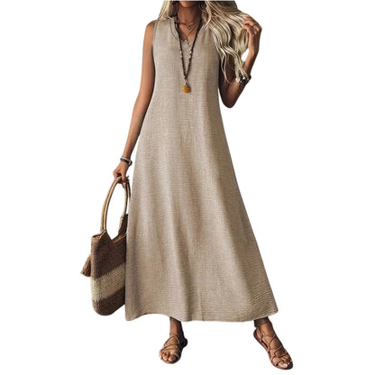 Chic Hemp Sleeveless Dress Sophie Laurie