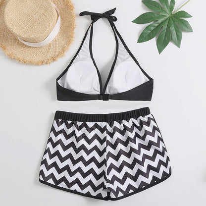 Chic Zigzag Sophie Laurie Bikini Set with Shorts