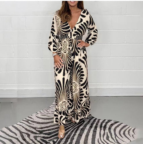 Printed Chiffon A-Line Dress by Sophie Laurie