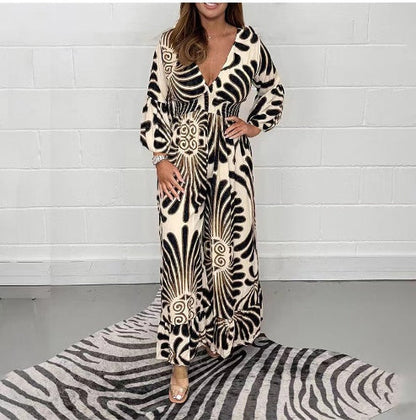 Printed Chiffon A-Line Dress by Sophie Laurie