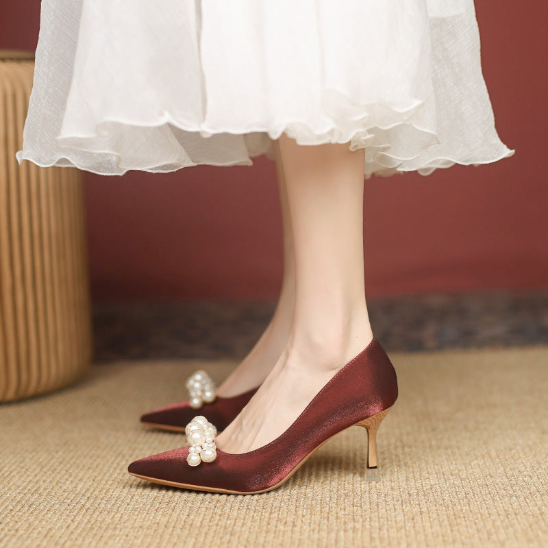 Elegant Sophie Laurie Rhinestone Wedding Heels