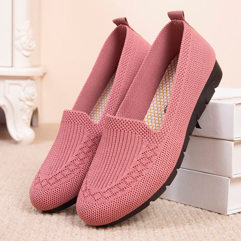 Breathable Sophie Laurie Net Cloth Slip-On Shoes