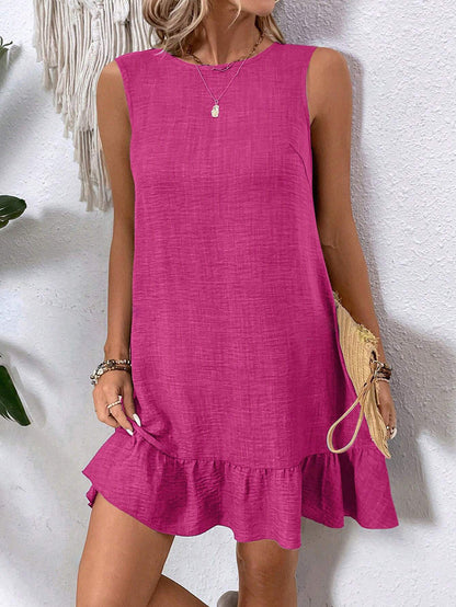 Ruffle Sleeveless Summer Dress by Sophie Laurie