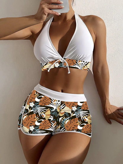 Vibrant Printed Bikini Shorts Set by Sophie Laurie