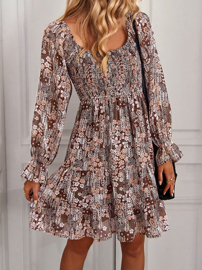 Boho Floral Print Dress Sophie Laurie