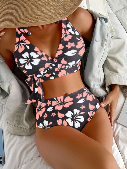 Floral High Waisted Bikini by Sophie Laurie