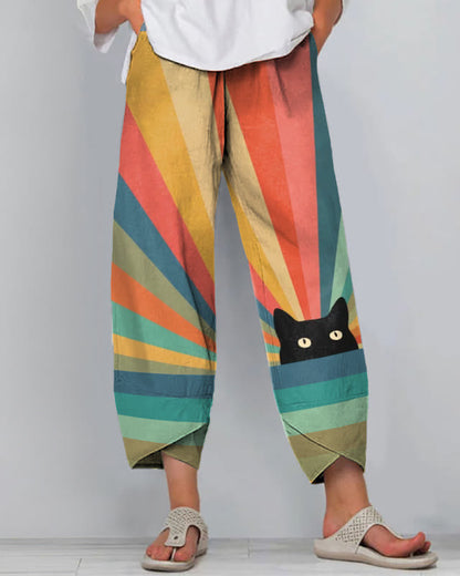 Artful Linen Sophie Laurie 3D Pattern Pants