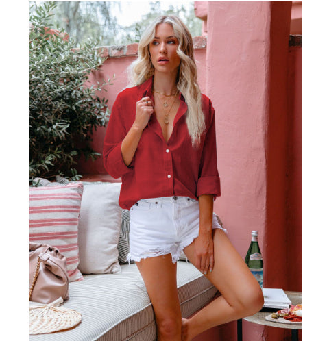 Relaxed Fit Sophie Laurie Lapel Cardigan Blouse