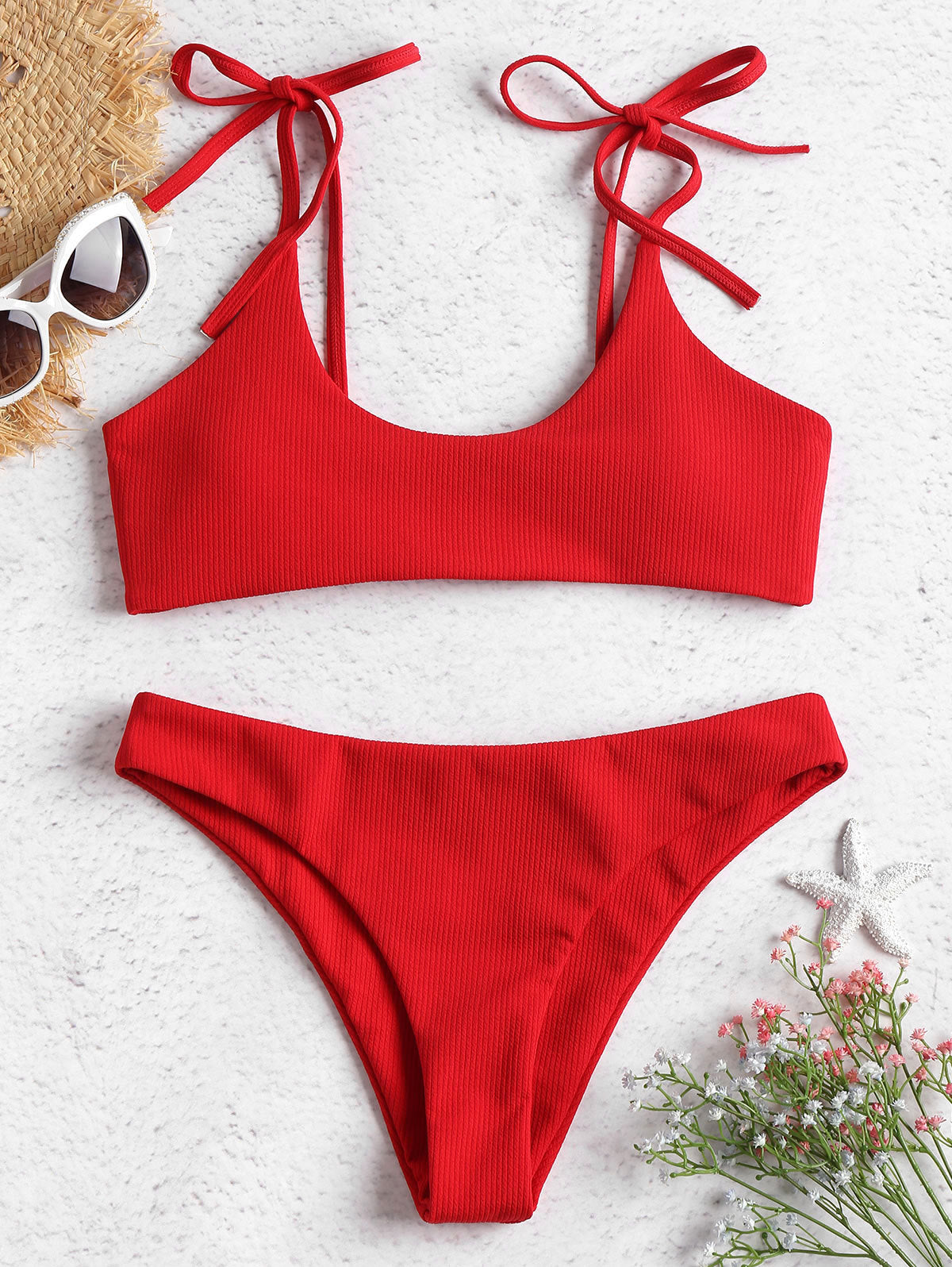 Bold Strapless Low Waist Bikini by Sophie Laurie