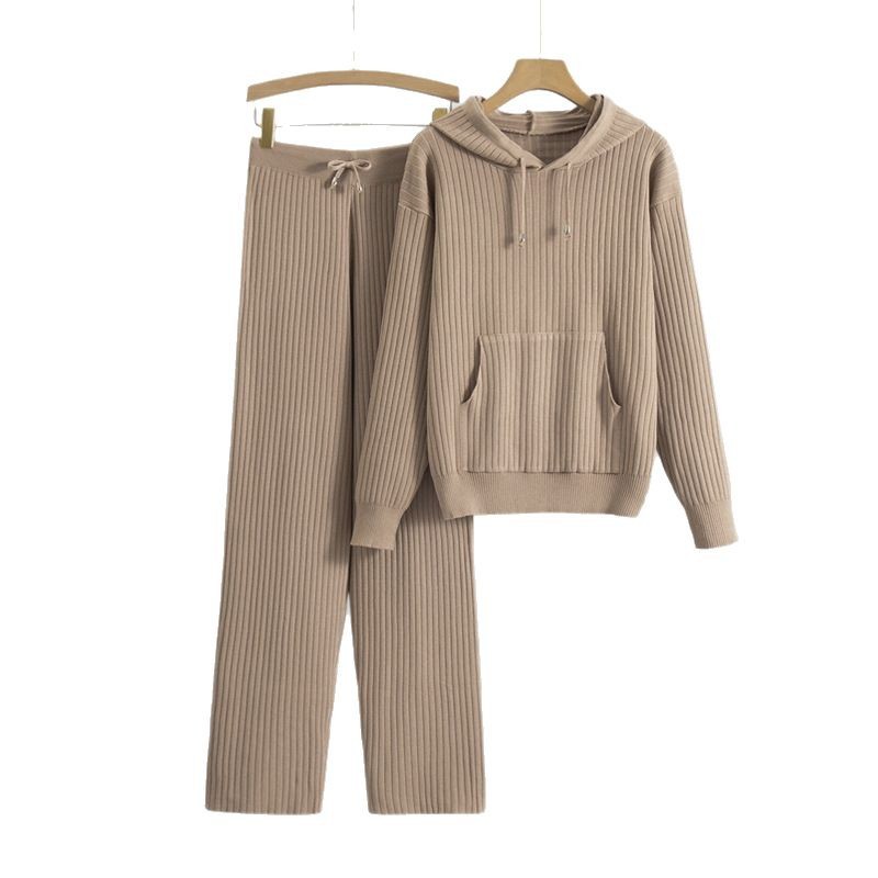 Trendy Hooded Knit Set by Sophie Laurie