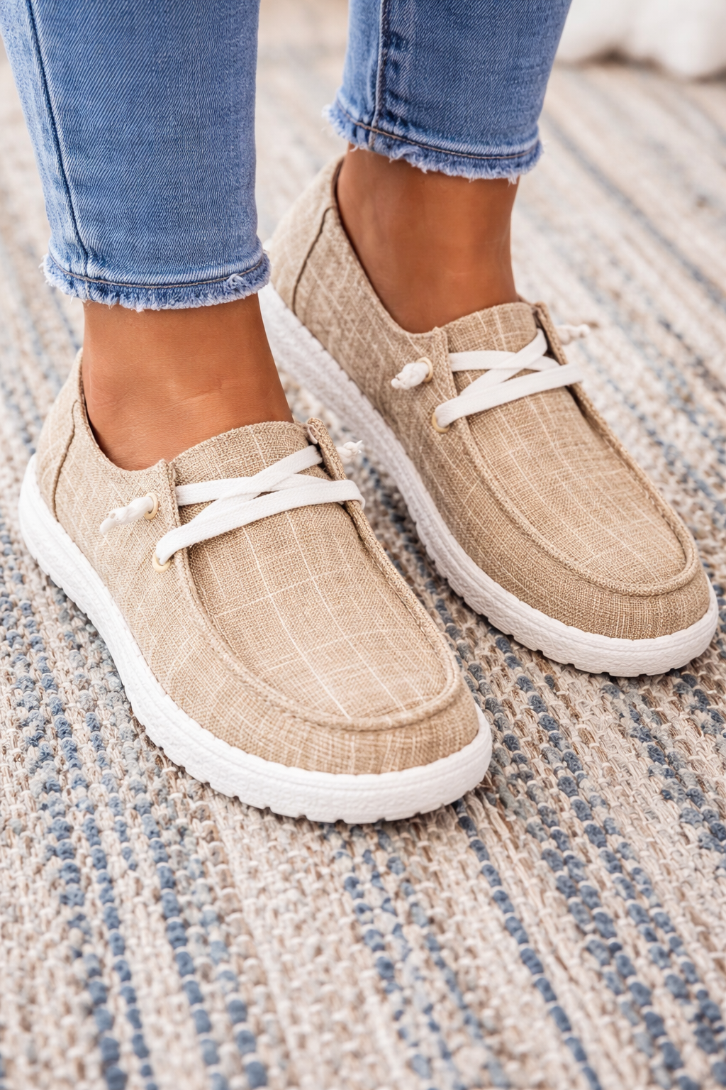 Plaid Canvas Sophie Laurie Everyday Comfort Sneakers