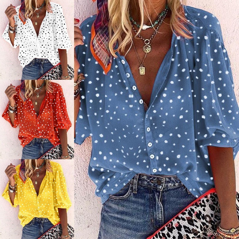 Chic Printed Long Sleeve Blouse by Sophie Laurie