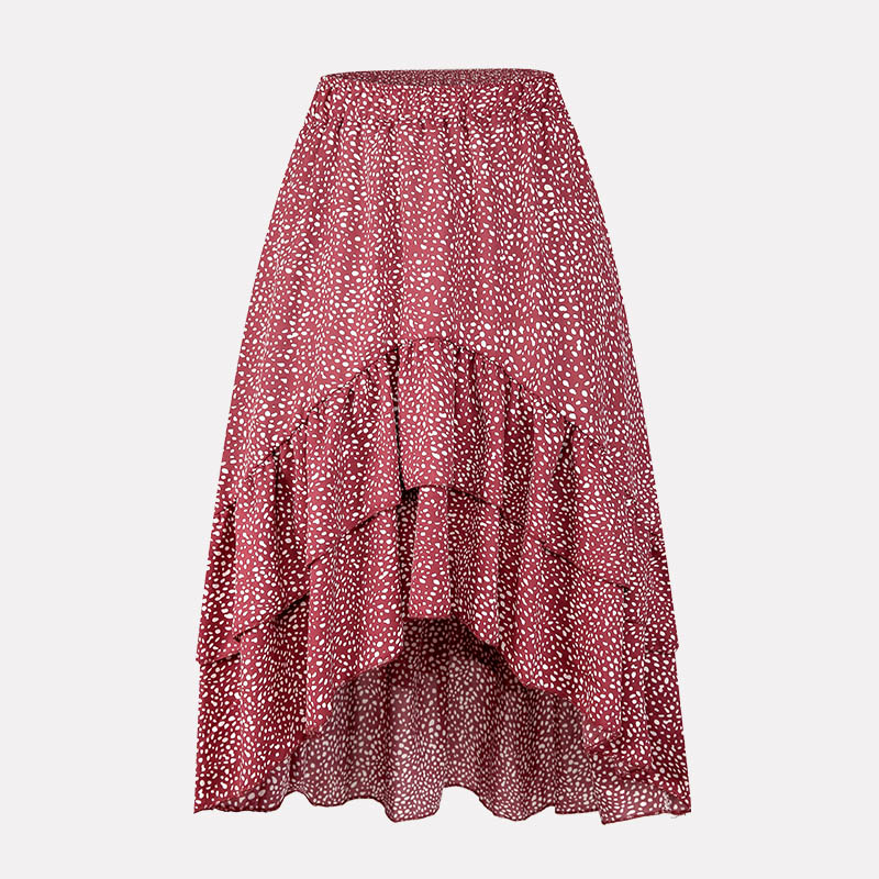 Floral Ruffle Midi Skirt by Sophie Laurie