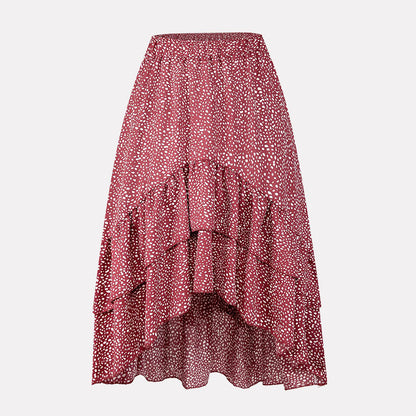 Floral Ruffle Midi Skirt by Sophie Laurie