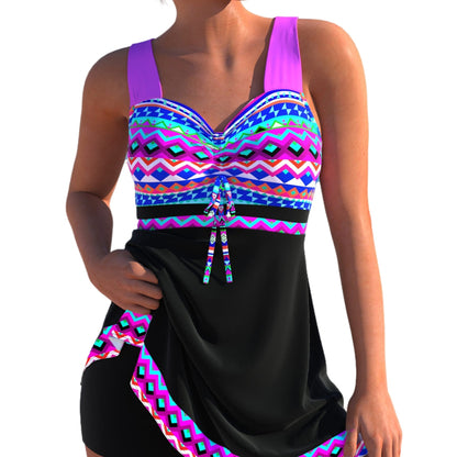 Chic Plus Size Split Skirt Bikini by Sophie Laurie