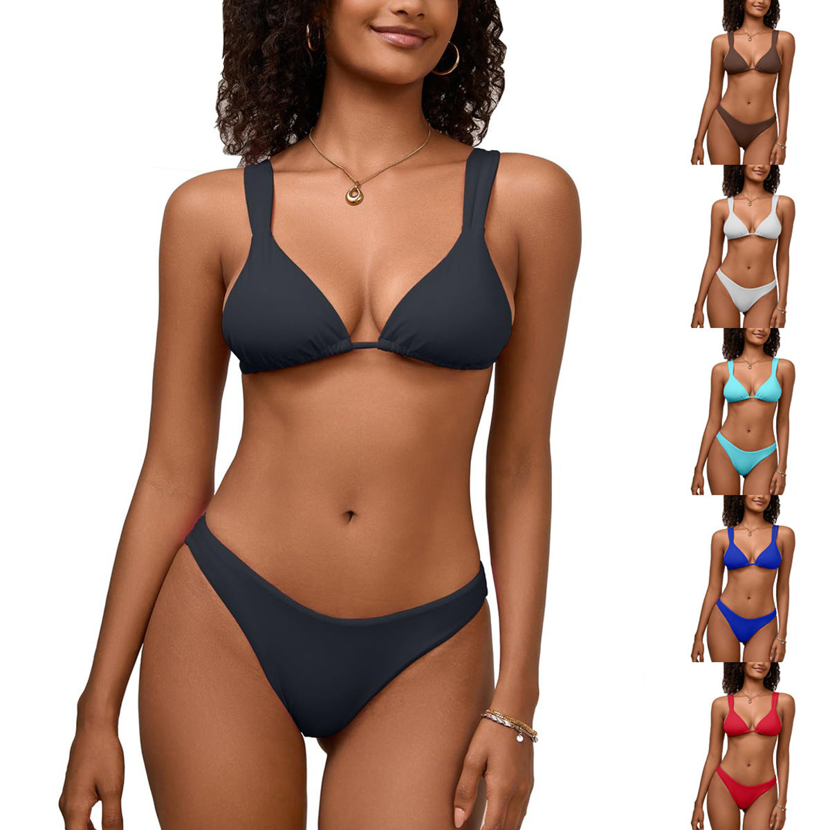 Chic Lace-Up Sophie Laurie Bikini Swimsuit