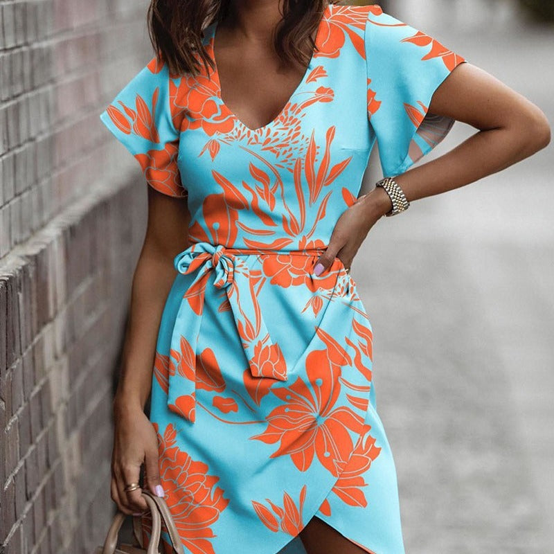 Vibrant Print Sophie Laurie Summer Commuter Dress