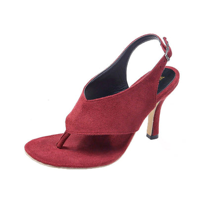 Chic Suede High Heel Sandals by Sophie Laurie