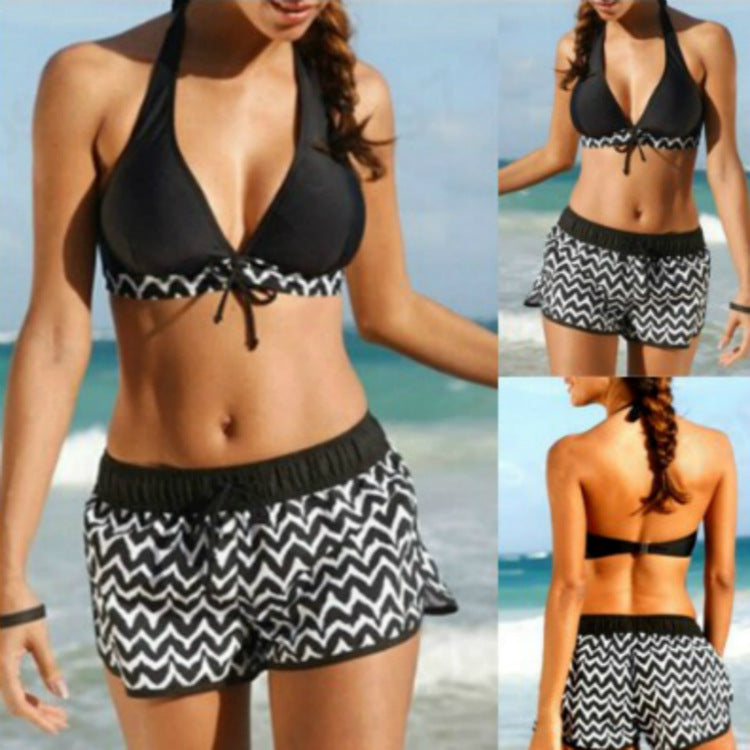 Chic Zigzag Sophie Laurie Bikini Set with Shorts
