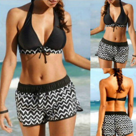 Chic Zigzag Sophie Laurie Bikini Set with Shorts