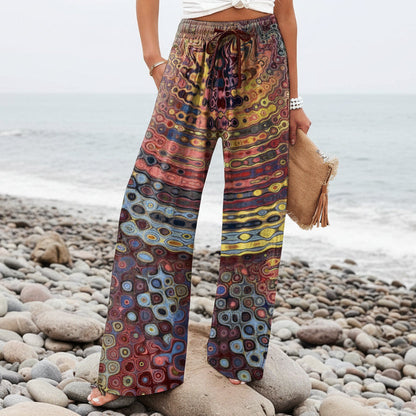 Boho Botanical Sophie Laurie Women's Wide-Leg Pants