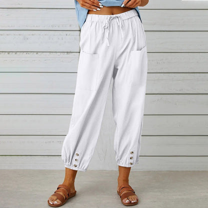 Relaxed Cotton Linen Pants Sophie Laurie