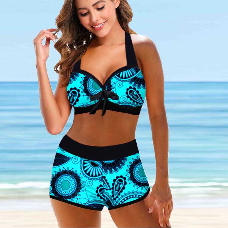 Floral High Waist Bikini by Sophie Laurie