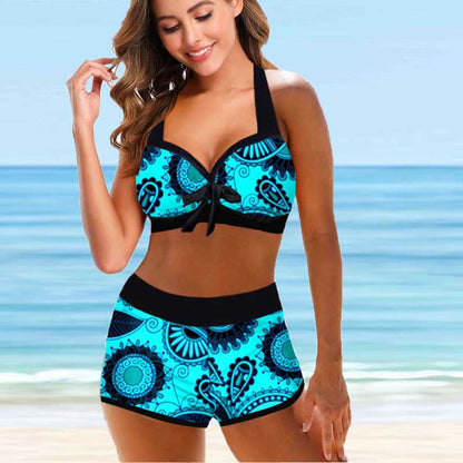 Floral High Waist Bikini by Sophie Laurie