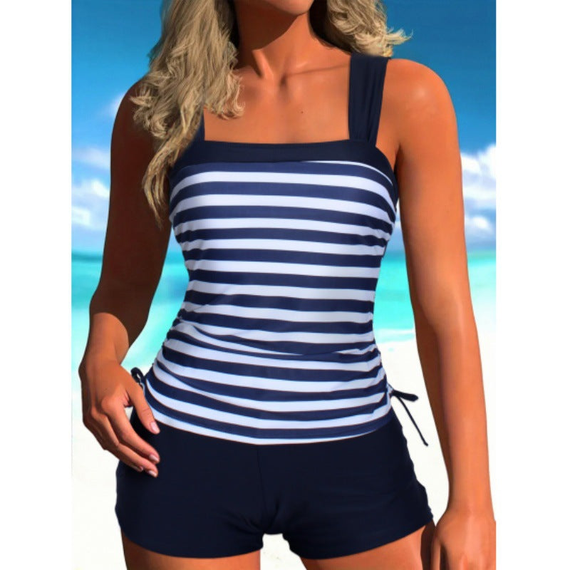 Striped Plus Size Bikini Boxers by Sophie Laurie