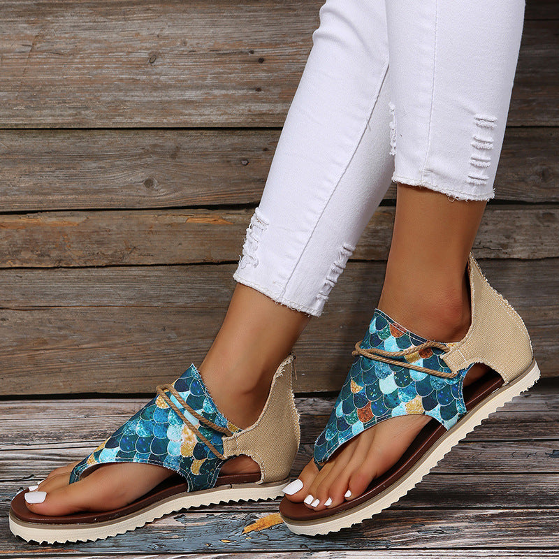 Colorful Comfort Sophie Laurie Plus Size Sandals