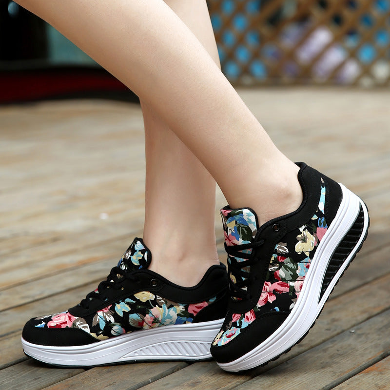 Floral Canvas Sophie Laurie Breathable Sneakers