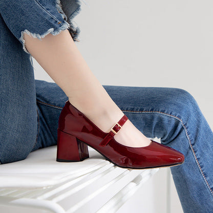 Elegant Patent Leather Heels by Sophie Laurie