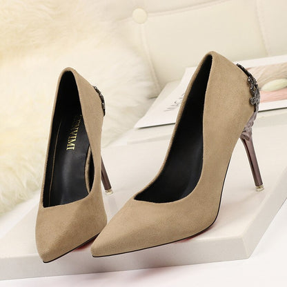 Elegant Suede High Heels by Sophie Laurie
