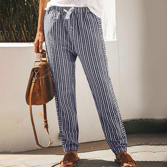 Pinterest-Inspired Sophie Laurie Striped Wide-Leg Pants