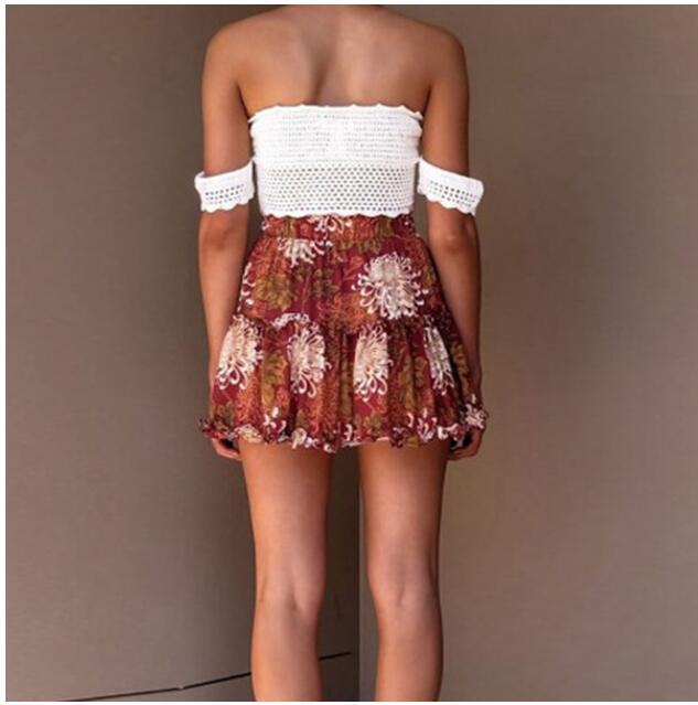 Vibrant Floral Print Skirt Sophie Laurie