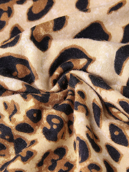 Leopard Print V-Neck Top by Sophie Laurie