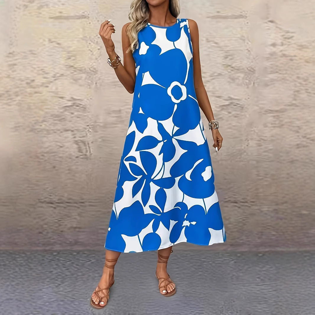 Bold Floral Sophie Laurie Sleeveless Summer Dress