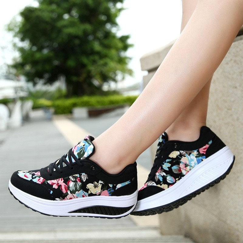 Floral Canvas Sophie Laurie Breathable Sneakers