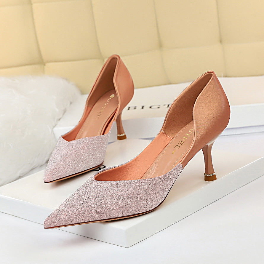 Elegant Color Block Heels by Sophie Laurie