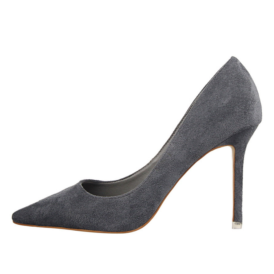 Chic Suede Pointed Heels by Sophie Laurie