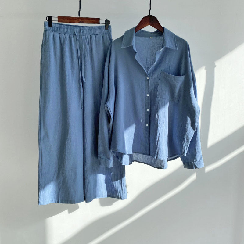 Relaxed Cotton Linen Set by Sophie Laurie
