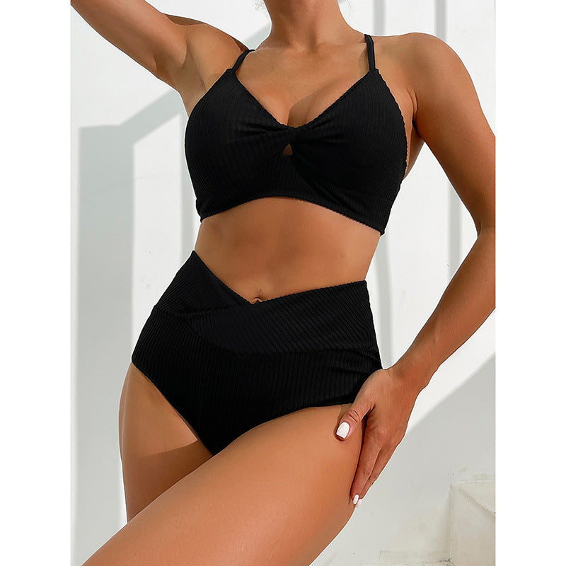 Chic Stripe Sophie Laurie Bikini Two-Piece Swimsuit