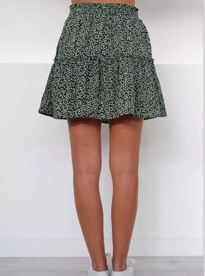 Floral Ruffle High Waist Skirt by Sophie Laurie