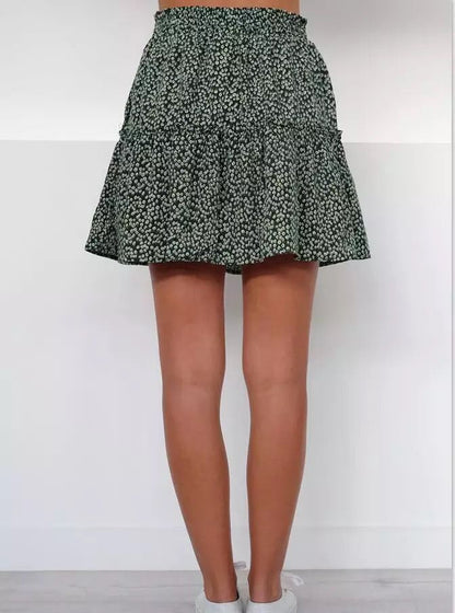 Floral Ruffle High Waist Skirt by Sophie Laurie